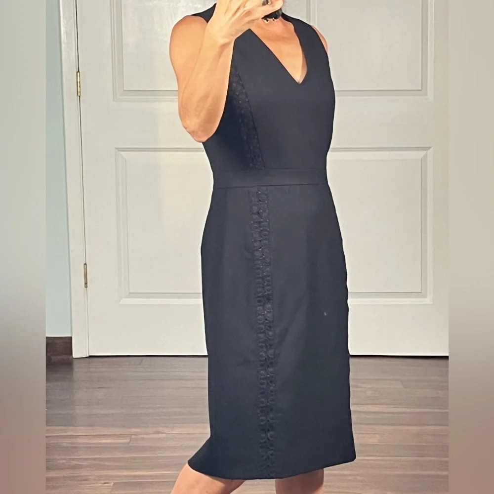 J.Crew 100% wool career V Neck dress size 0 - Picture 4 of 12